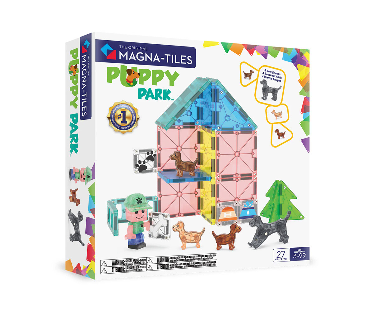 Set de Construcción Magna-Tiles Puppy Park 27 piezas