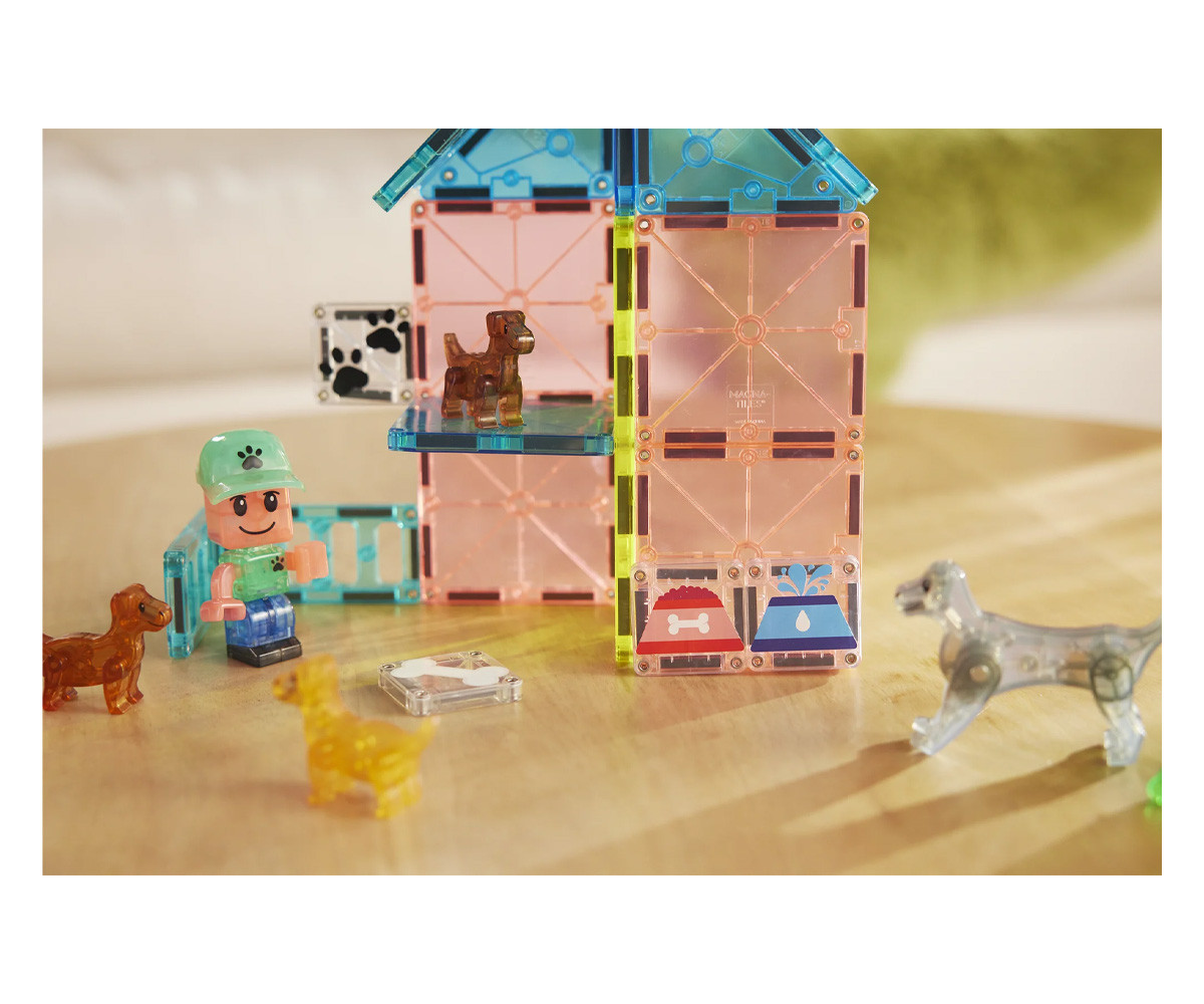Set de Construcción Magna-Tiles Puppy Park 27 piezas