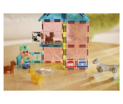 Set de Construcción Magna-Tiles Puppy Park 27 piezas