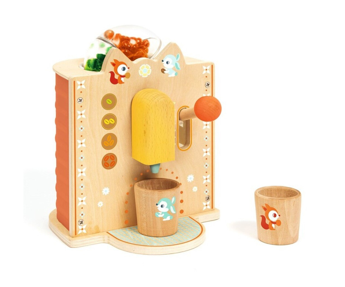 Cafetera de Madera Espresso de Grano