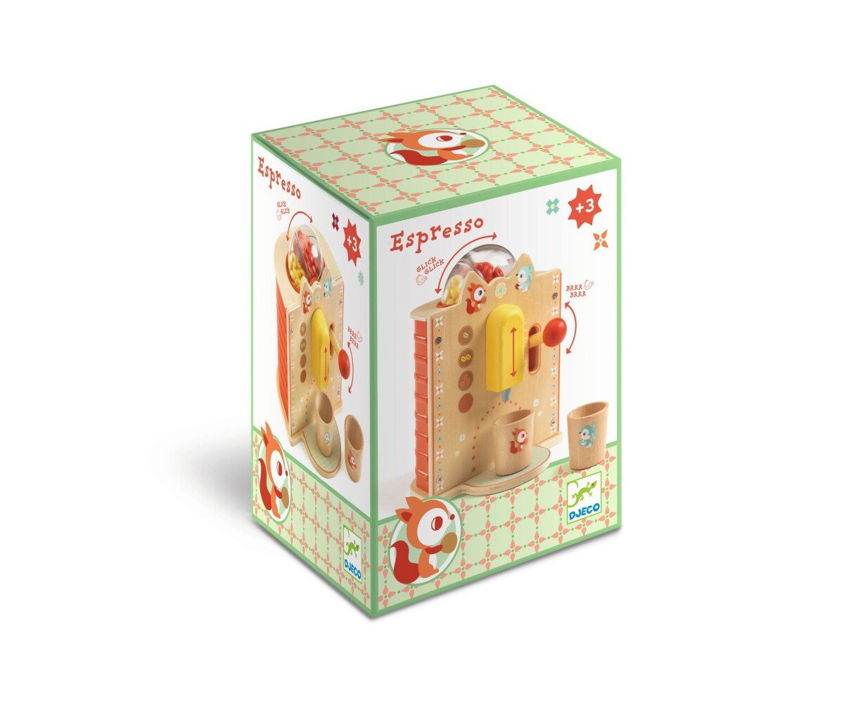 Cafetera de Madera Espresso de Grano