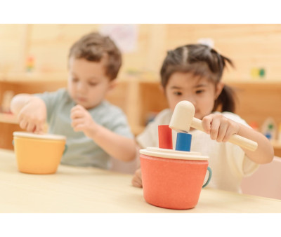 Cubo Martillo Formas Montessori