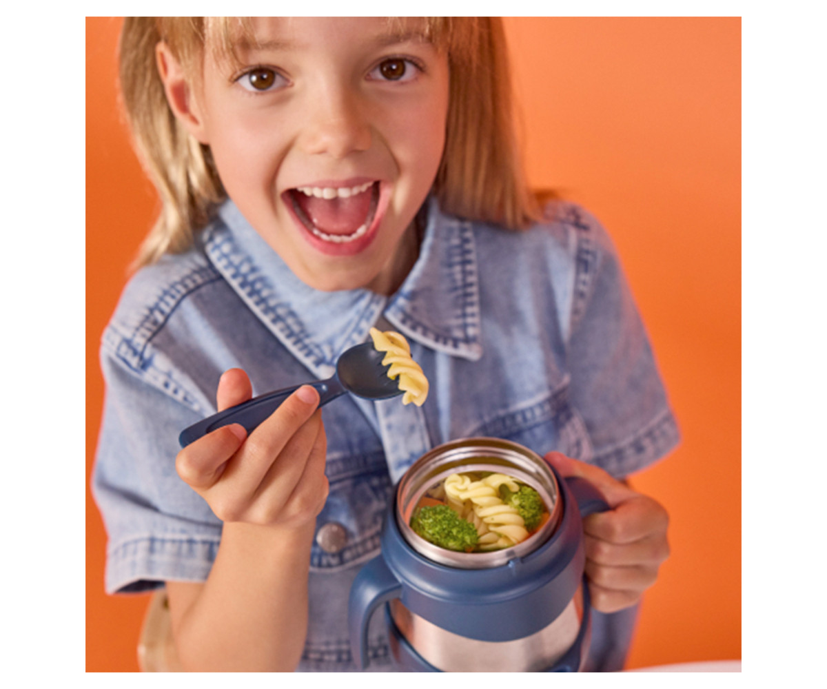 Termo con Cuchara / Tenedor 335 ml Midnight