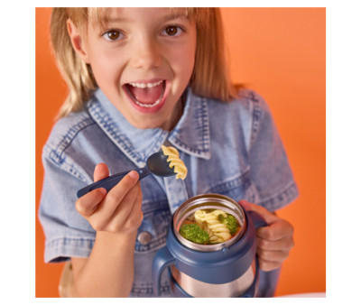 Termo con Cuchara / Tenedor 335 ml Midnight