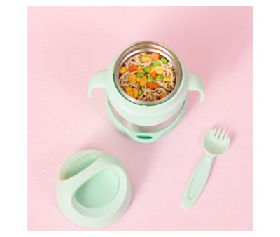 Termo con Cuchara / Tenedor 335 ml Indigo Spearmint