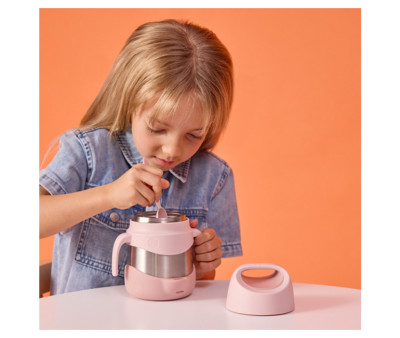 Termo con Cuchara / Tenedor 335 ml Indigo Blush Crush