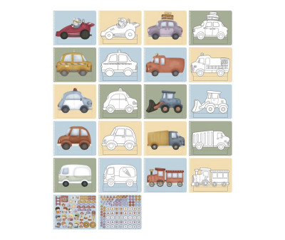 Libro Recorta y Pinta Vehículos