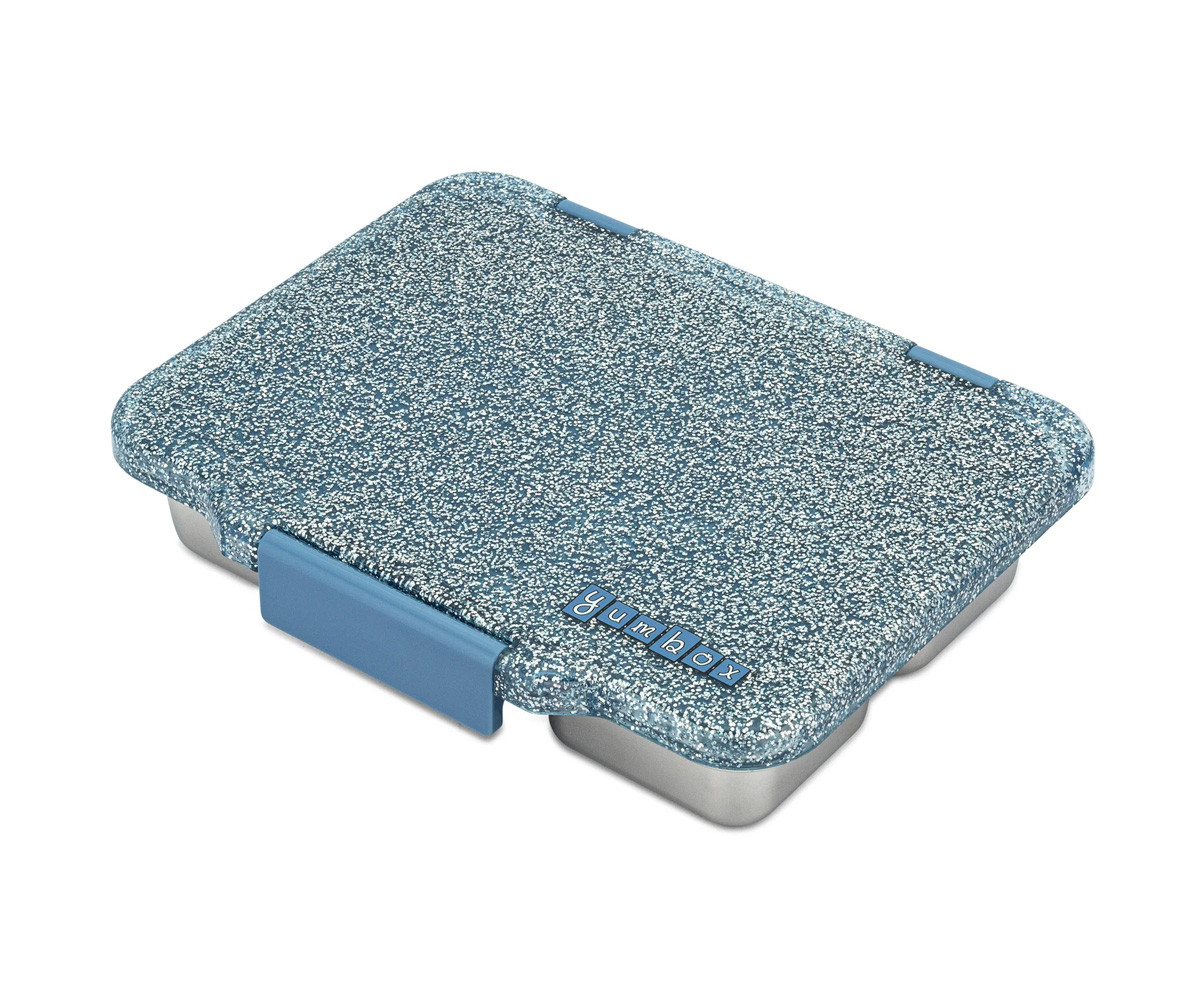 Caja Almuerzo Yumbox Pret Acero Paris Blue 4 Compartimentos
