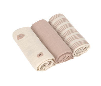 3 Muselinas Tiny Team Mushroom