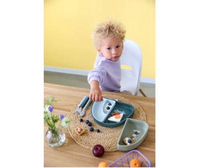 Set 3 Piatti Silicone Tiny Team Dog