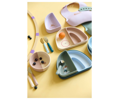 Set 3 Piatti Silicone Tiny Team Cat