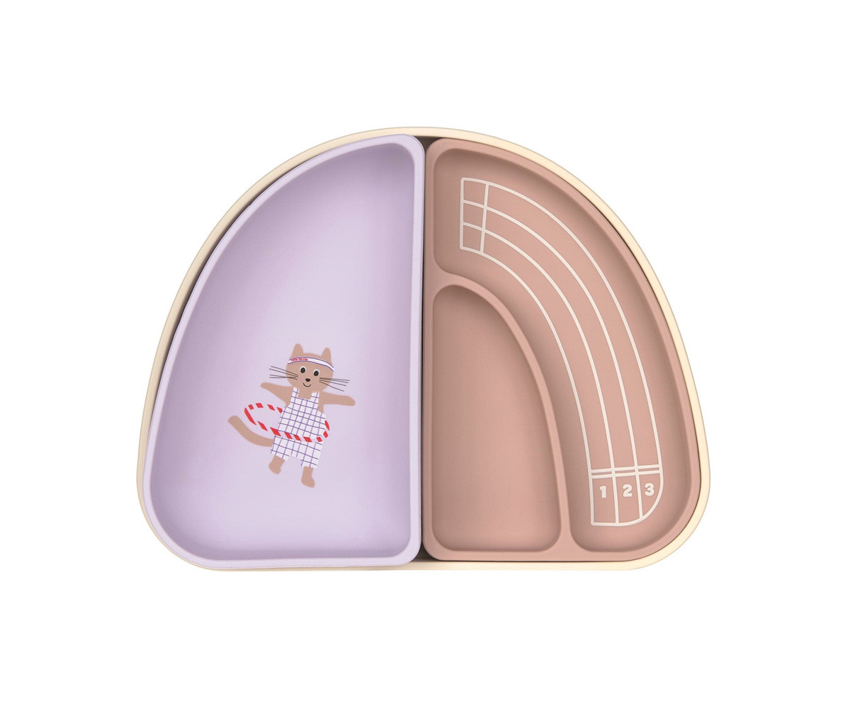 Set 3 Piatti Silicone Tiny Team Cat