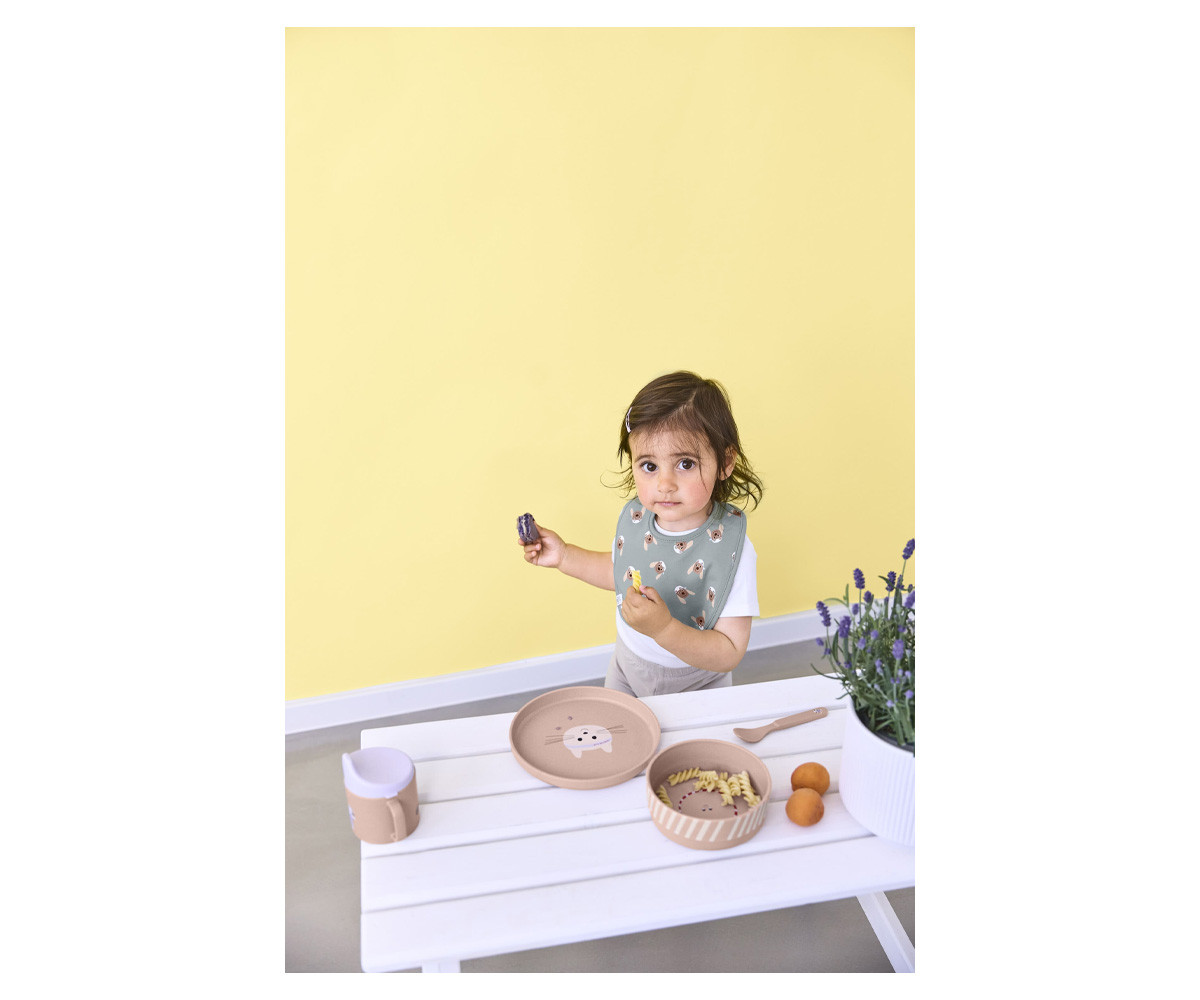 Piatto Antiscivolo Eco Tiny Team Cat