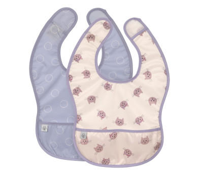 2 Bavagli Impermeabili Tiny Team Cat