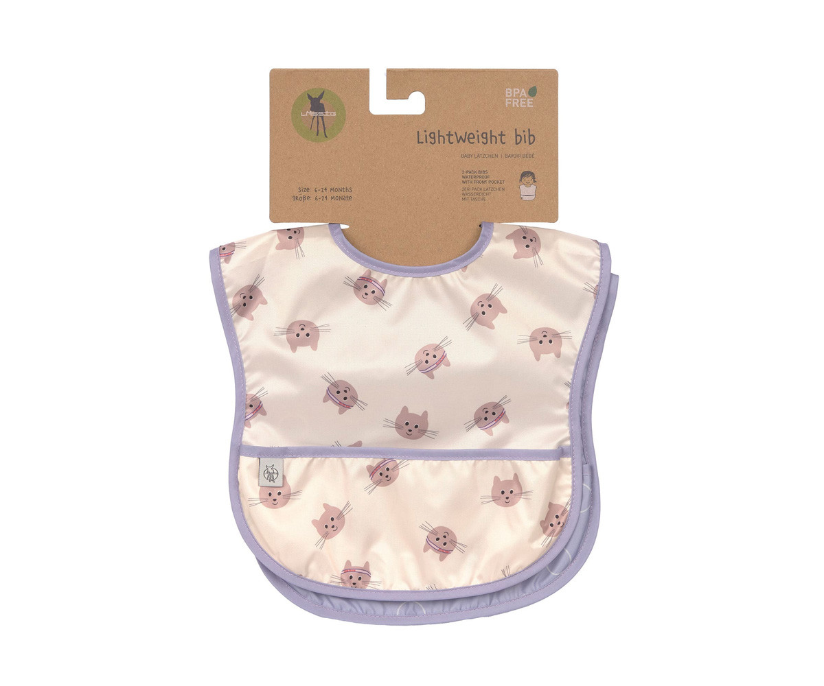 2 Bavagli Impermeabili Tiny Team Cat