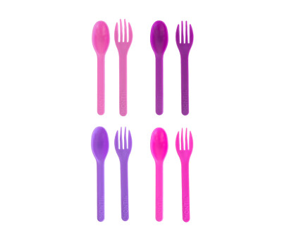 Pack 8 Cubiertos Mini Blush