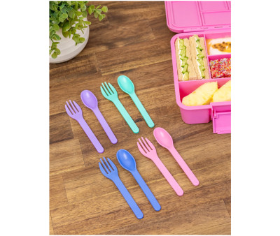 Pack 8 Cubiertos Mini Pastel