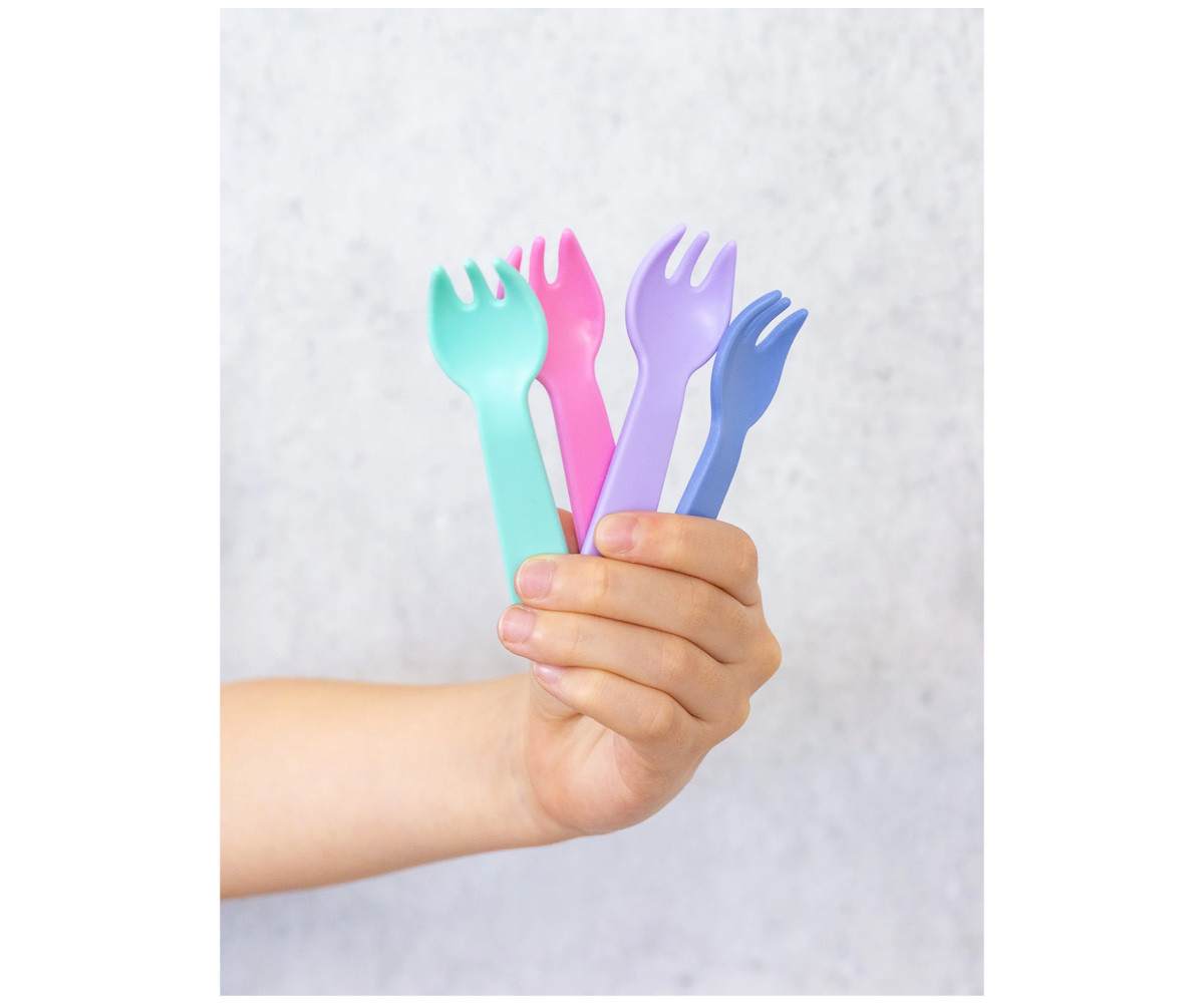 Pack 4 Tenedores-Cuchara Pastel