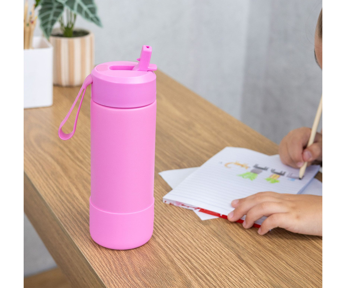 Botella Sipper Pink Floss 475ml