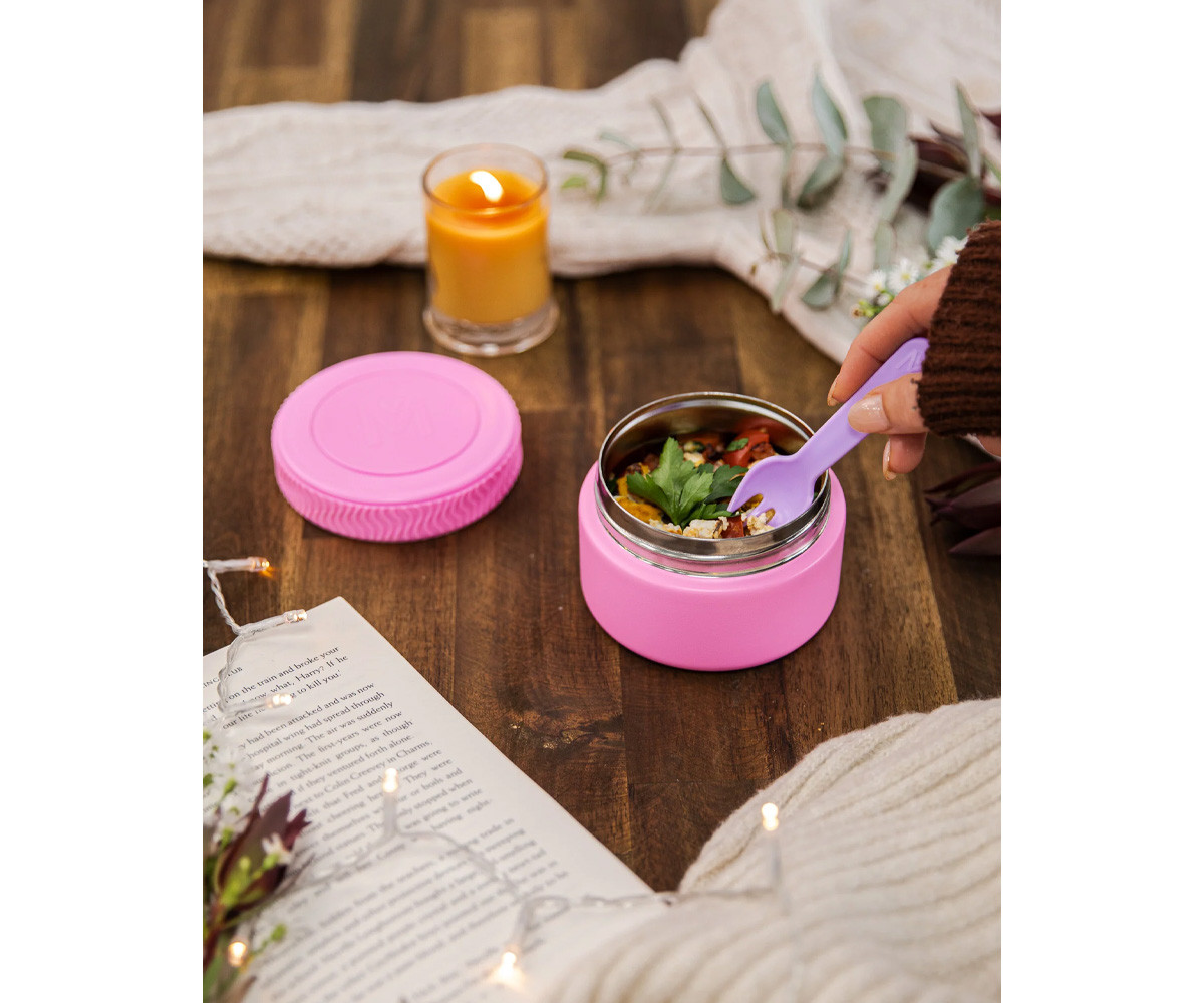 Termo Sólidos Mini Pink Floss 200ml