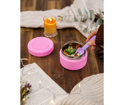 Termo Sólidos Mini Pink Floss 200ml