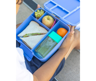 Caja de Almuerzo Feast Blue Splash 4 Compartimentos