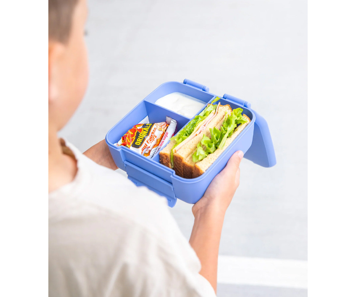 Caja de Almuerzo Bite Blue Splash 3 Compartimentos