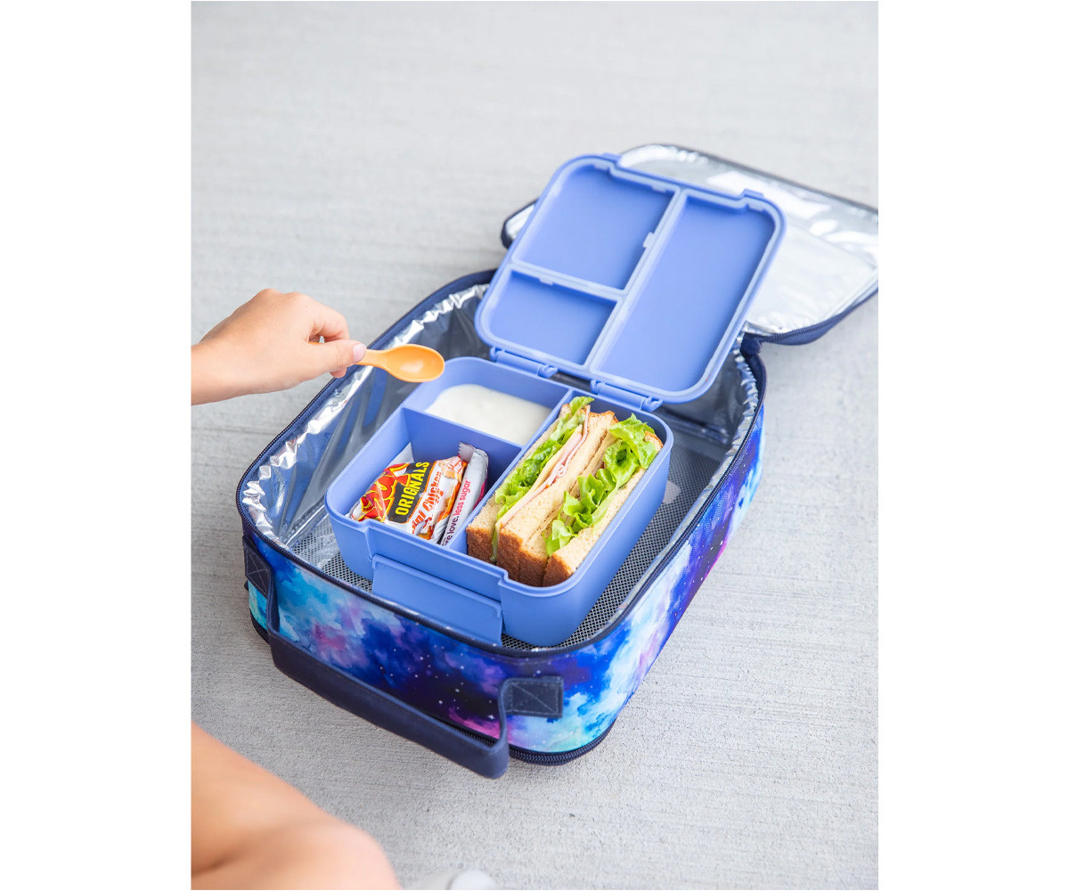 Caja de Almuerzo Bite Blue Splash 3 Compartimentos