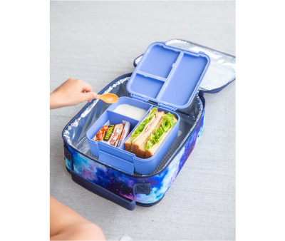 Caja de Almuerzo Bite Blue Splash 3 Compartimentos