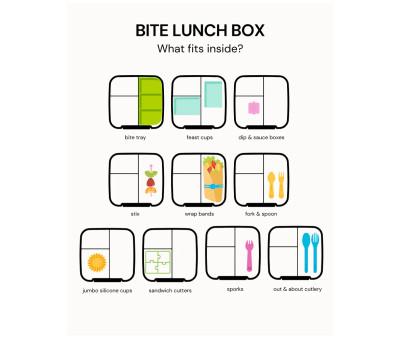 Caja de Almuerzo Bite Mojito 3 Compartimentos