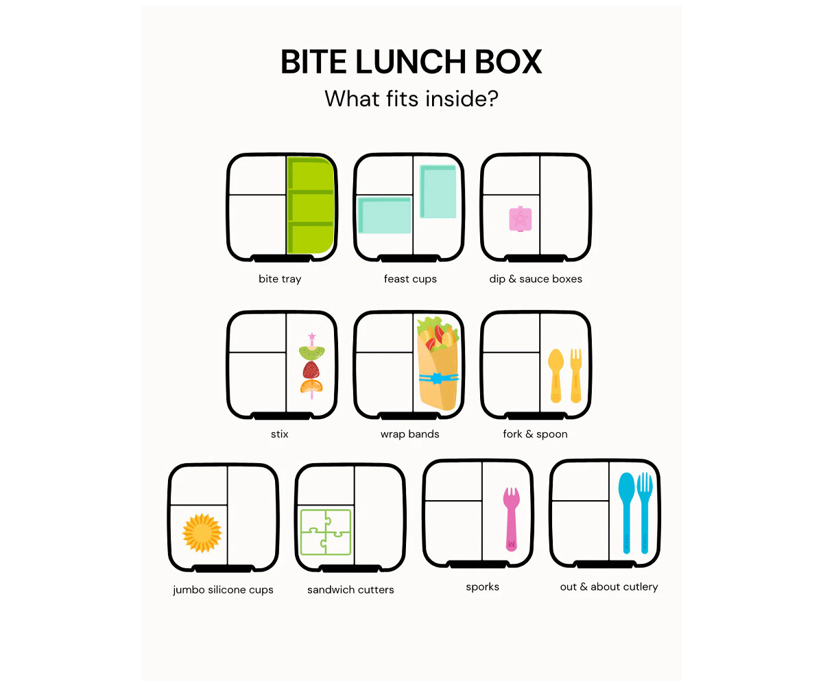 Caja de Almuerzo Bite Pink Floss 3 Compartimentos