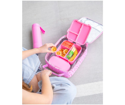 Caja de Almuerzo Bite Pink Floss 3 Compartimentos