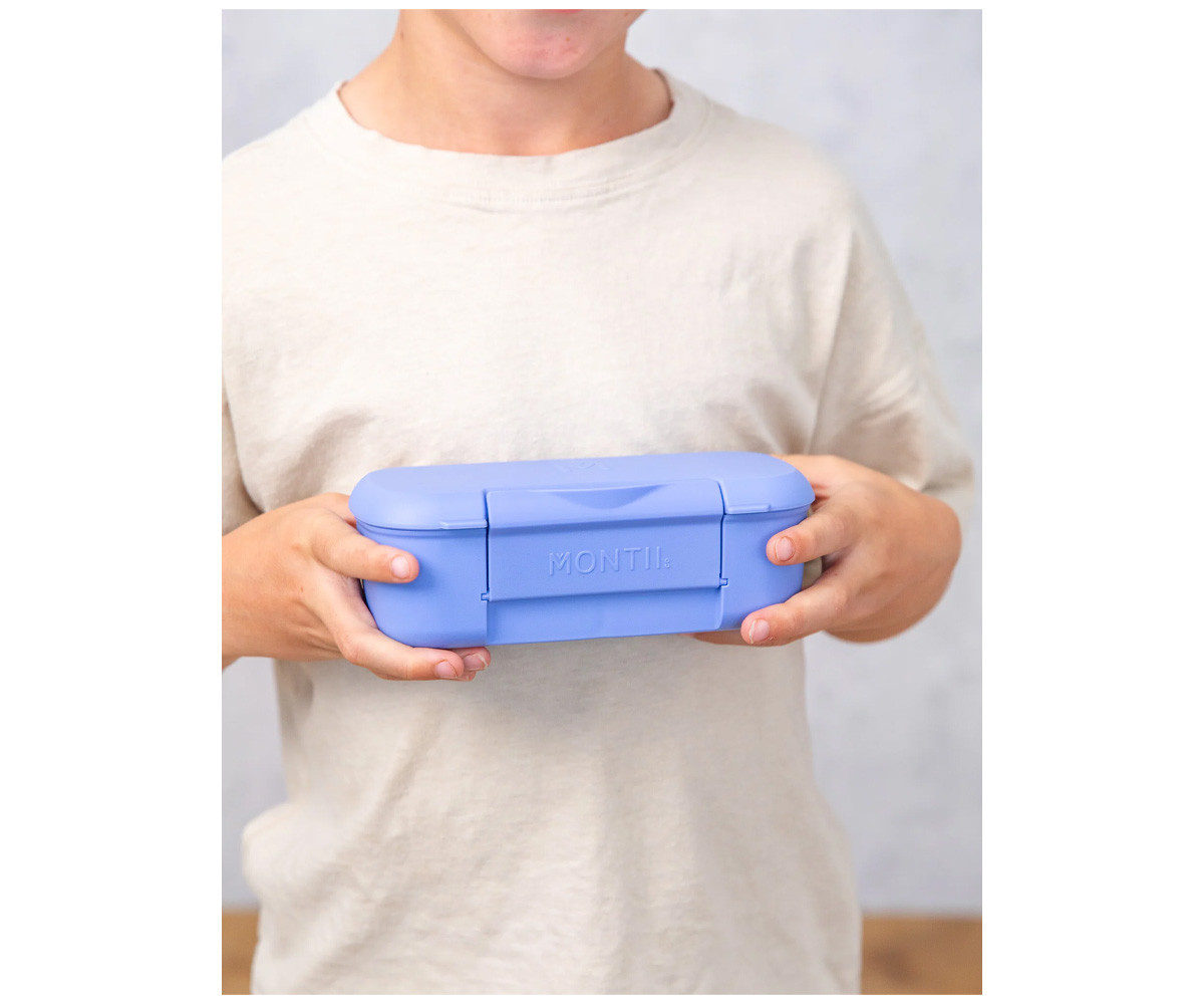 Caja de Almuerzo Snack Montiico Blue Splash 2 Compartimentos