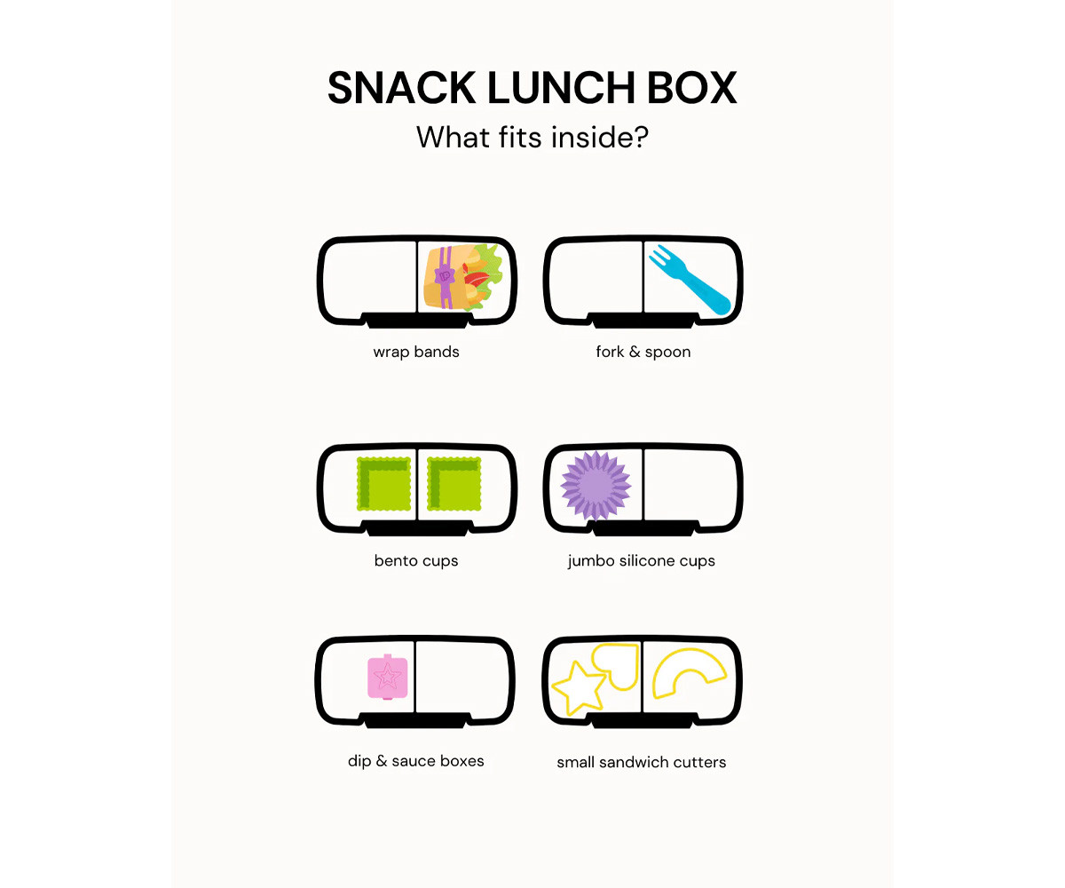 Caja de Almuerzo Snack Montiico Pink Floss 2 Compartimentos