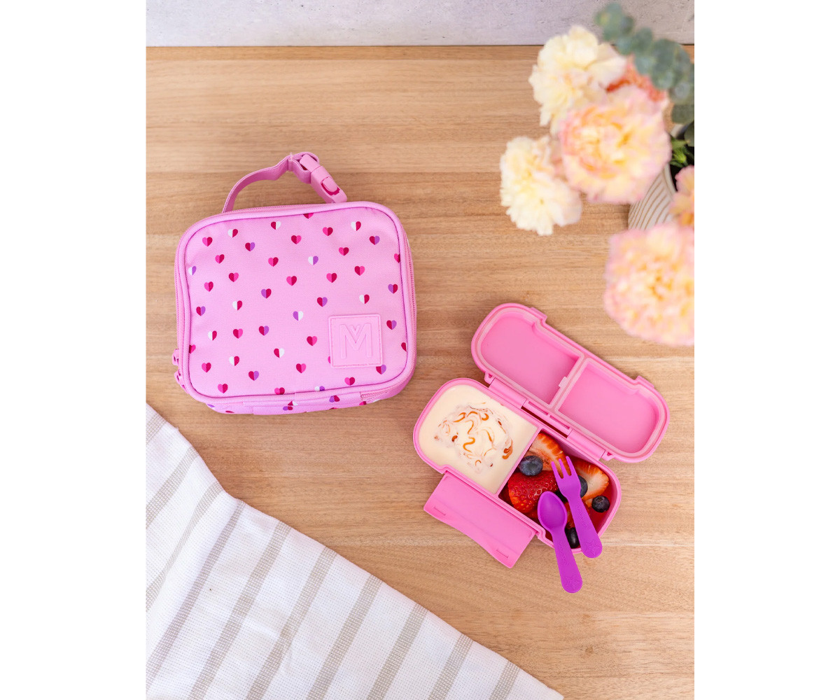 Caja de Almuerzo Snack Montiico Pink Floss 2 Compartimentos