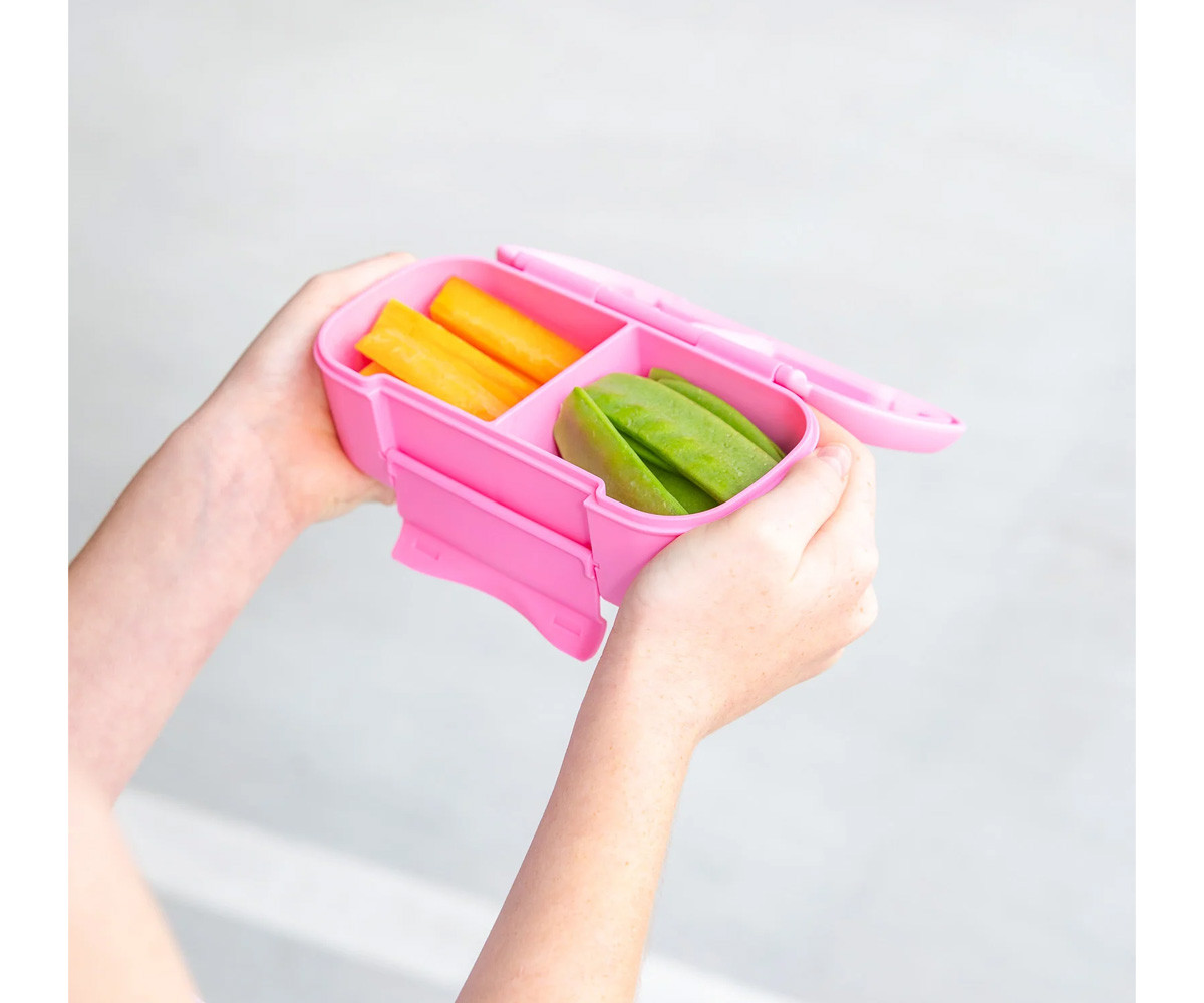 Caja de Almuerzo Snack Montiico Pink Floss 2 Compartimentos