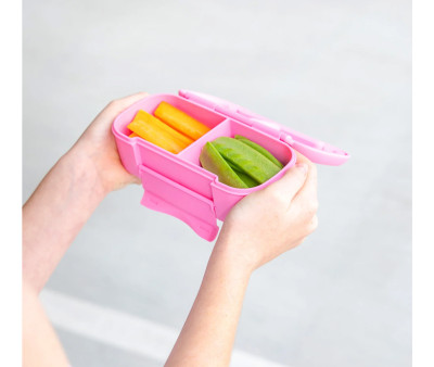 Caja de Almuerzo Snack Montiico Pink Floss 2 Compartimentos