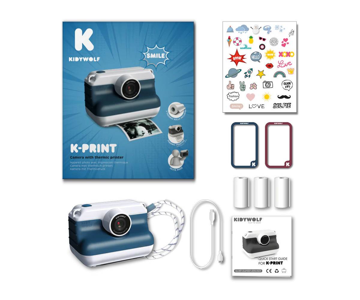 Cámara Infantil de Impresión Térmica K-Print Blue