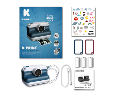 Cámara Infantil de Impresión Térmica K-Print Blue