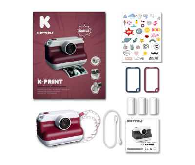 Cámara Infantil de Impresión Térmica K-Print Rood