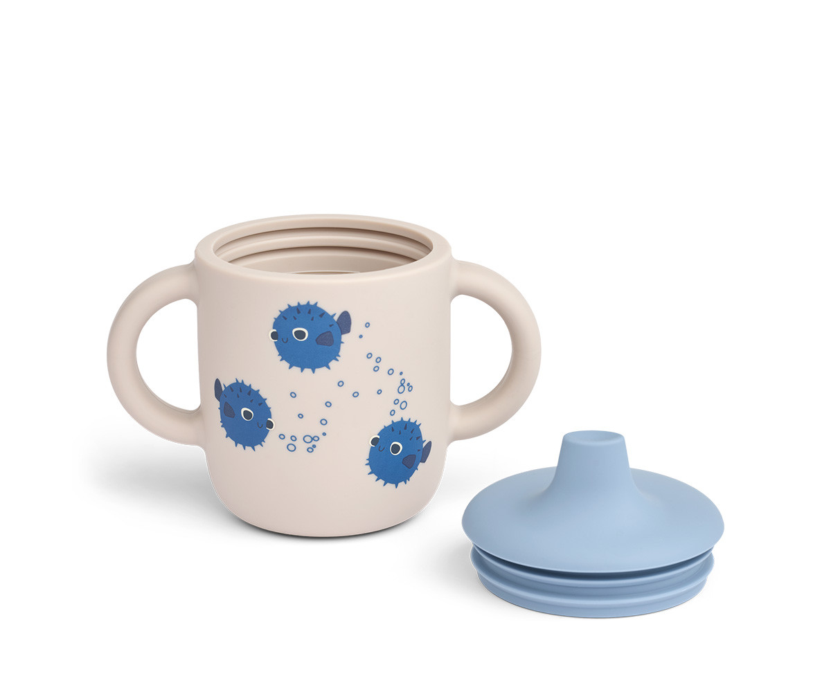 Tazza Apprendimento Neil Silicone Pufferfish / Sandy
