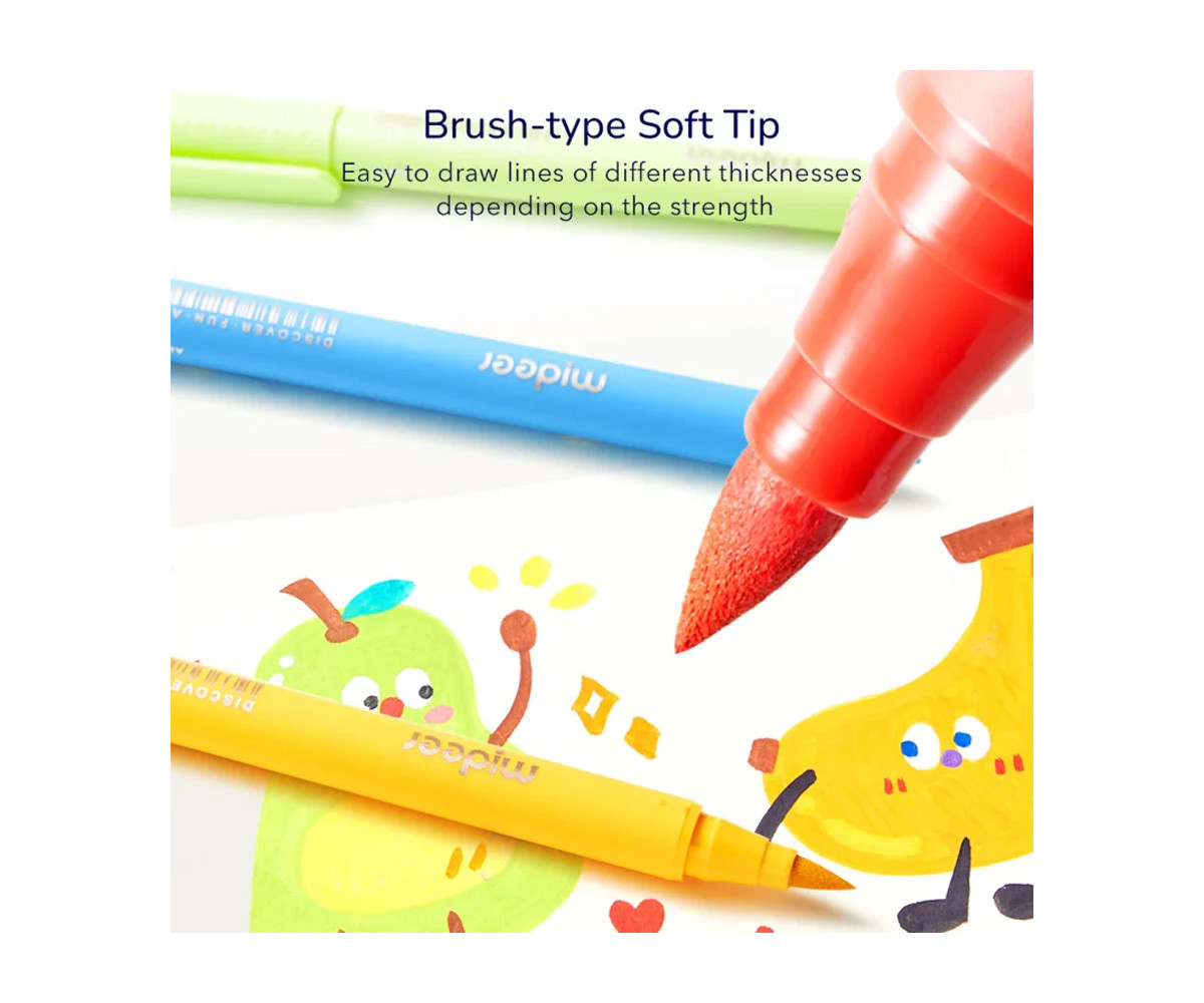 Étui de 24 Feutres Acryliques avec Pointe de Pinceau