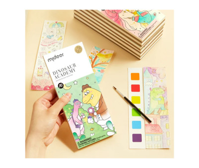 Libro da Colorare ad Acquerello Dinos