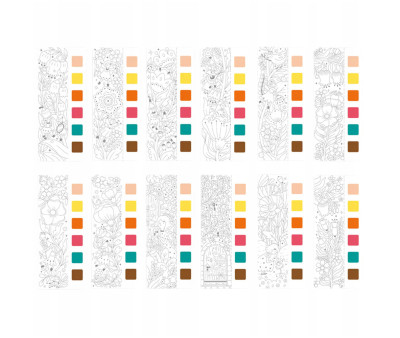 Libro da Colorare ad Acquerello Enchanted Garden