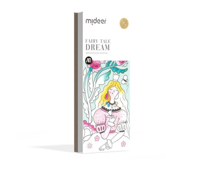 Libro da Colorare ad Acquerello Fairy Tale Dream