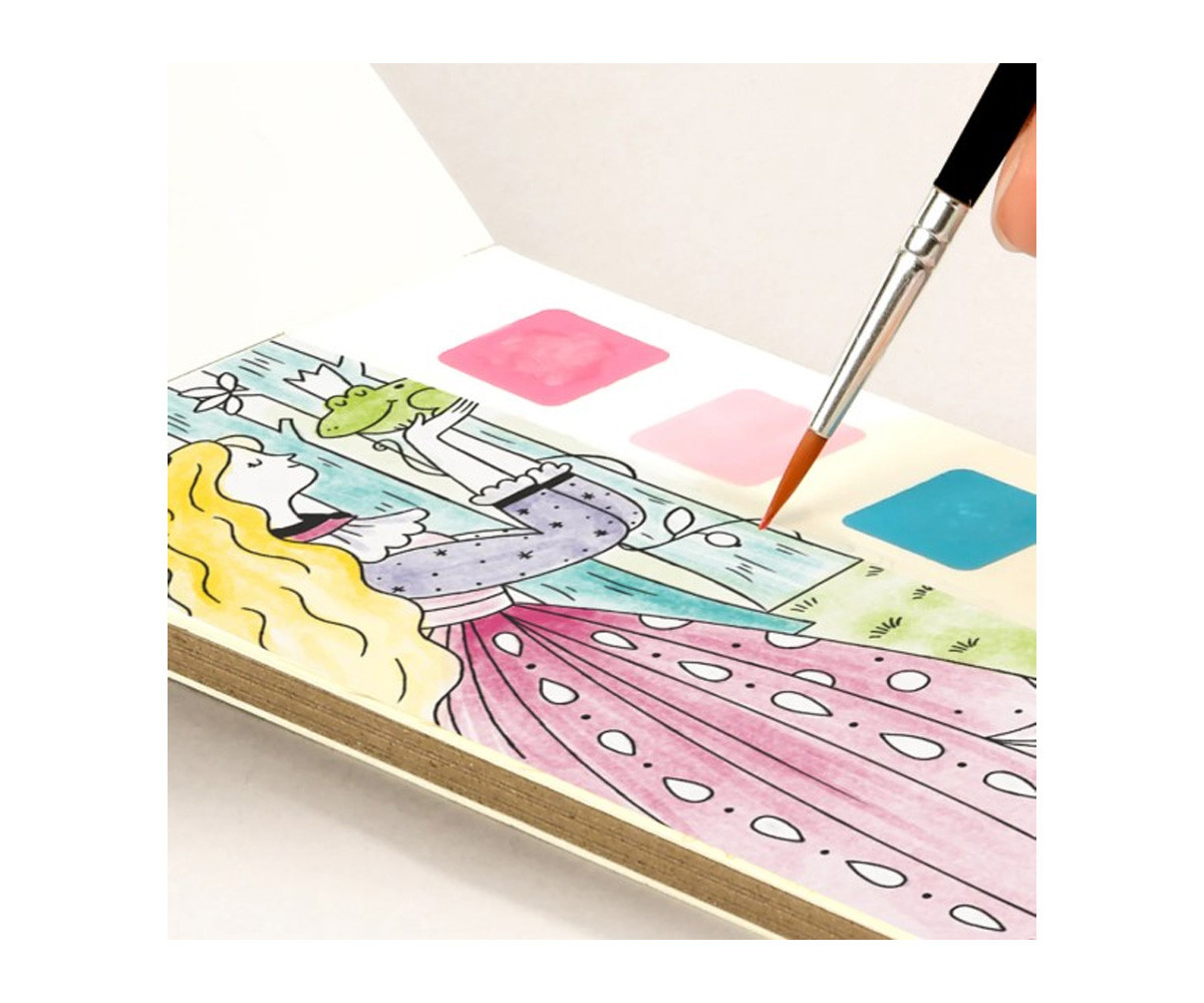 Libro da Colorare ad Acquerello Fairy Tale Dream