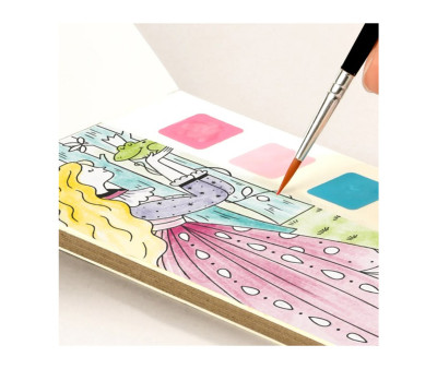 Libro da Colorare ad Acquerello Fairy Tale Dream