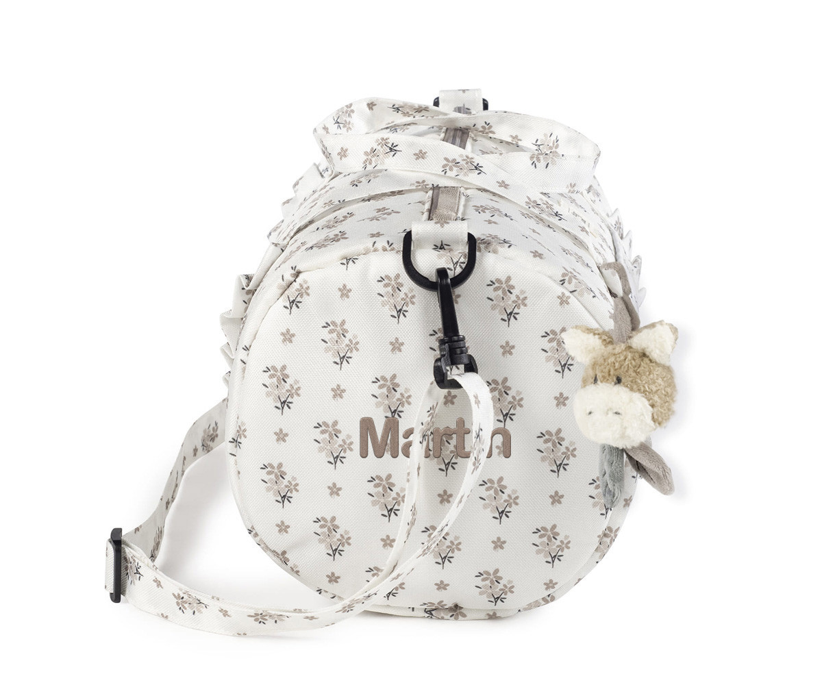 Bolsa Weekend Botton Flores Personalizable