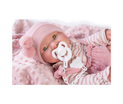 Bambola Neonata Mia Fa Pipì con Coperta