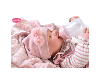 Bambola Neonata Mia Fa Pipì con Coperta